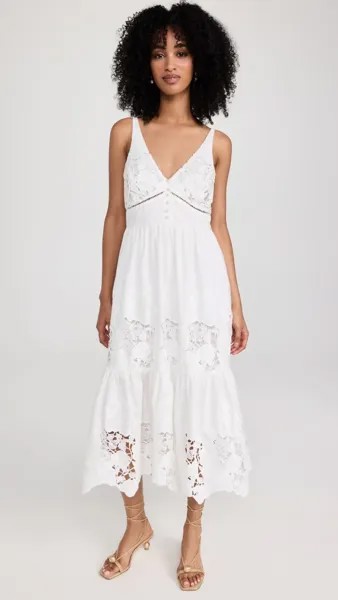 Платье Generation Love Pippa Embroidered Poplin Sundress, белый