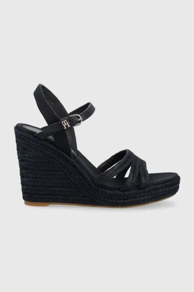 Босоножки ESSENTIAL BASIC WEDGE SANDAL Tommy Hilfiger, темно-синий