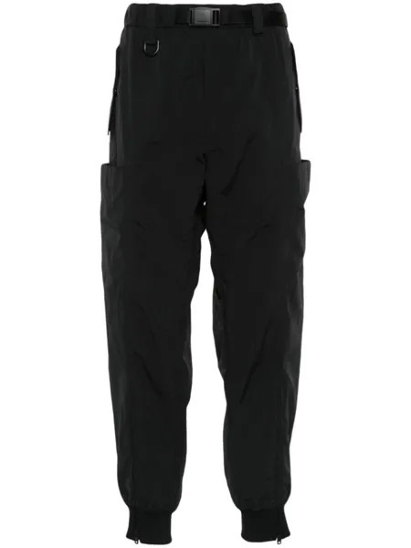 Y-3 спортивные брюки с жатым эффектом, черный