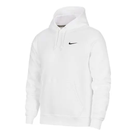 Толстовка Nike Club Swoosh Solid Color Logo Printing White, белый