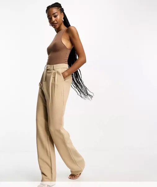 Брюки 4th & Reckless Tall tailored slouchy trousers, бежевый