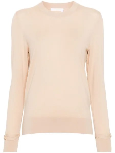 Chloé шерстяной джемпер, нейтральный цвет