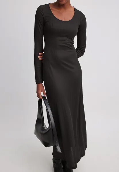 Вязанное платье NA-KD, черный