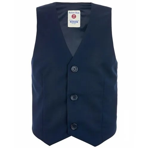 Жилет Button Blue размер 146, синий