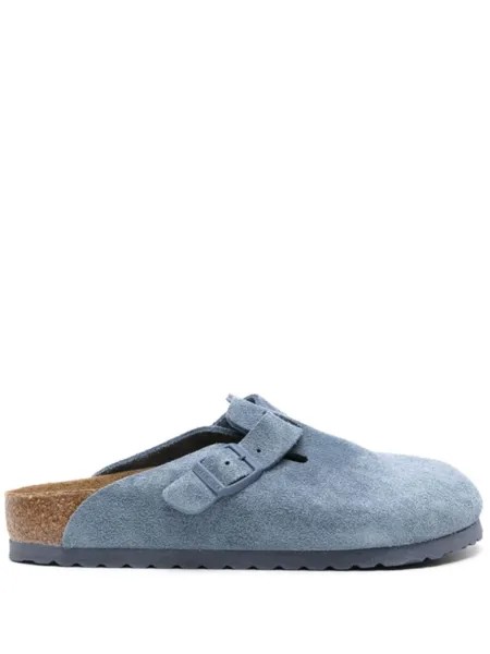 Birkenstock замшевые слиперы Boston, синий