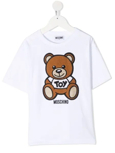 Moschino Kids футболка с принтом Teddy Bear