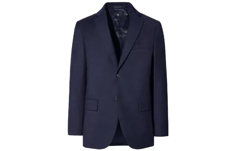 Деловой костюм мужской темно-синий Uniqlo, темно-синий