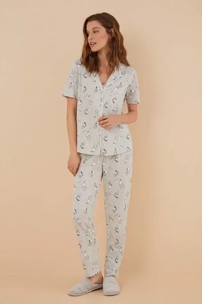 Женская хлопковая пижама с Микки Маусом women'secret, серый