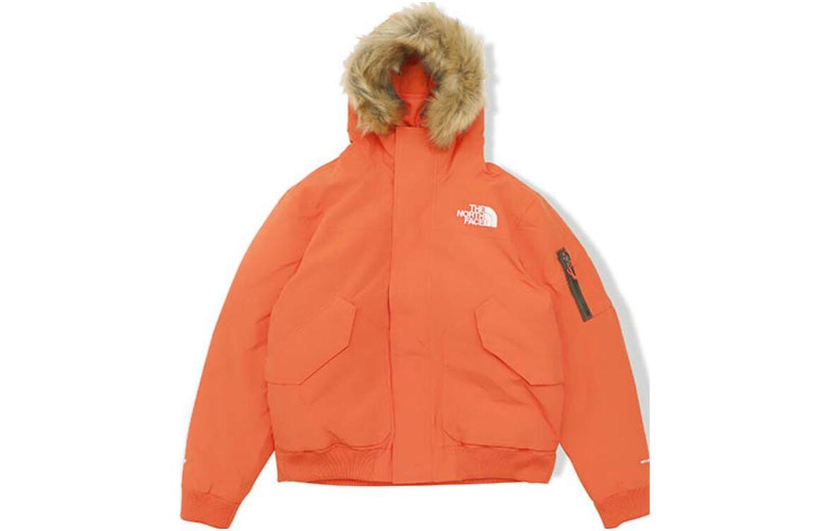 Пуховик мужской красный The North Face, красный