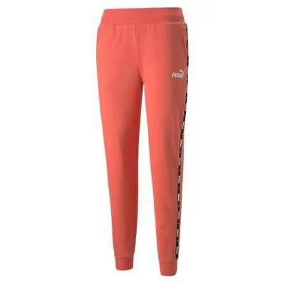 Puma Power Tape Sweatpants Женские розовые повседневные спортивные штаны 67224035