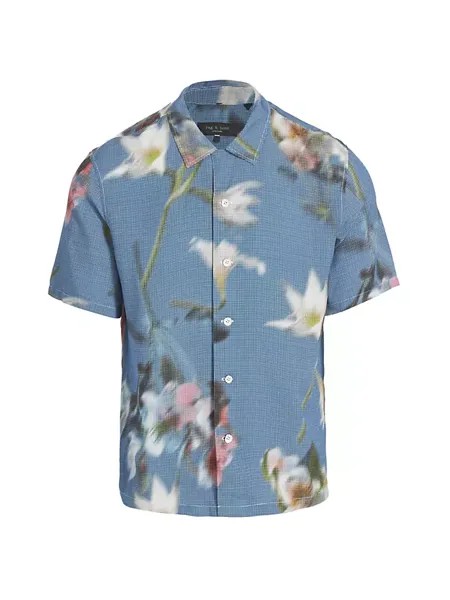 Рубашка на пуговицах с цветочным принтом Avery Rag & Bone, мультиколор