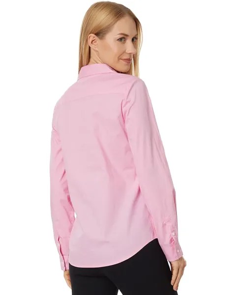 Рубашка U.S. POLO ASSN. Long Sleeve Solid Stretch Poplin Shirt, цвет Begonia Pink