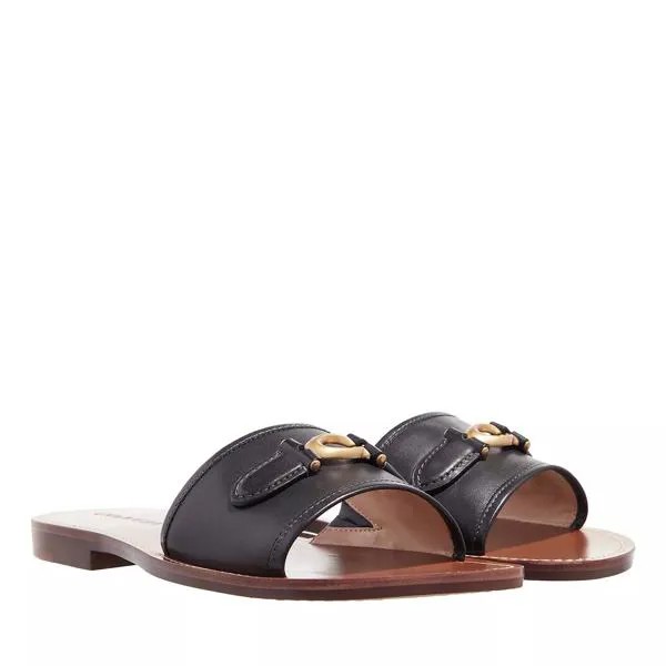 Сандалии ina leather sandal Coach, черный