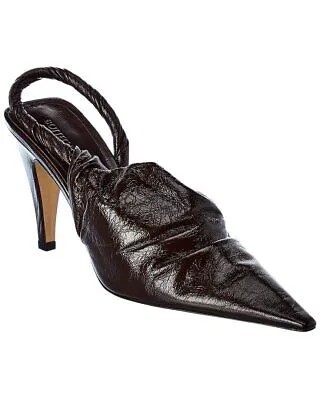 Bottega Veneta Женские кожаные туфли-лодочки с ремешком на пятке The Point 35,5