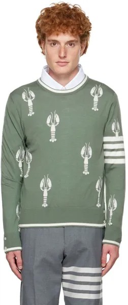 Зеленый свитер с 4 полосками \лобстер\
