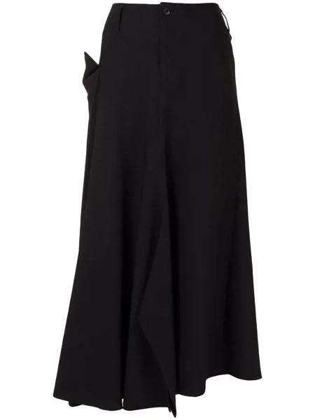 Yohji Yamamoto юбка миди асимметричного кроя