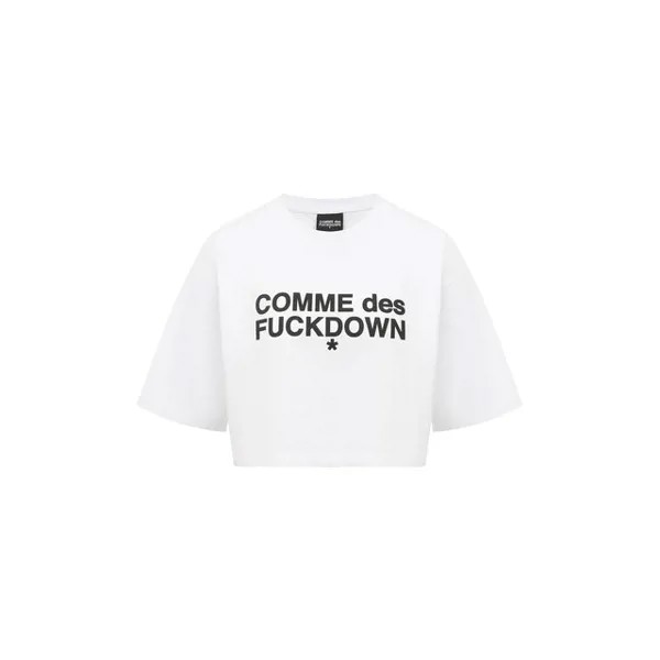 Хлопковая футболка Comme des Fuckdown