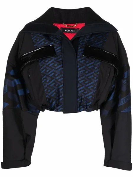 Versace cropped La Greca jacket