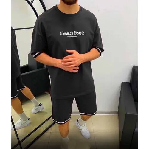 Костюм спортивный , размер XXL, черный