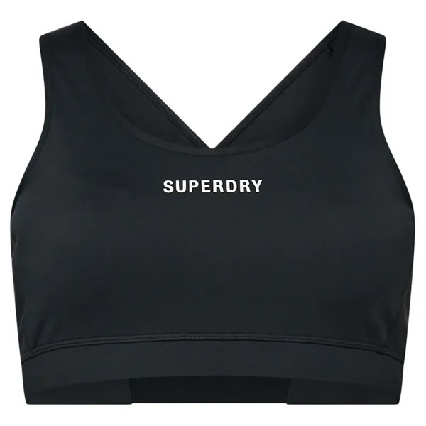 Спортивный бюстгальтер Superdry Core Mid Impact Bra, черный