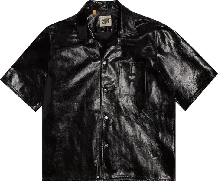 Рубашка Gallery Dept. Leather Parker Shirt 'Black', черный