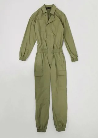 Бежевый комбинезон ASOS DESIGN-Neutral