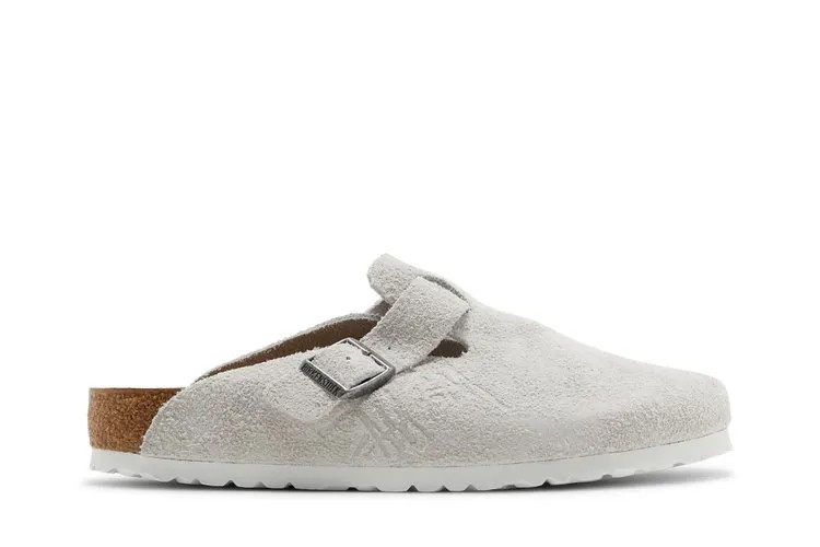 Кроссовки Birkenstock Stussy x Boston Shaggy 'Bone', серый