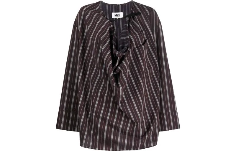 Рубашка женская бордовая Mm6 Maison Margiela