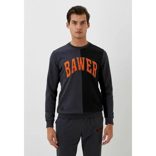Свитшот BAWER, размер XL, , серый/черный