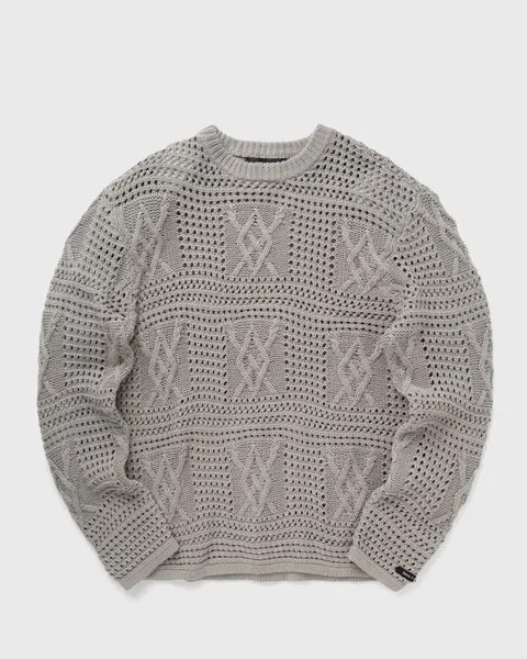 Пуловер Daily Paper Zuberi Crochet Ls, цвет moonstruck grey