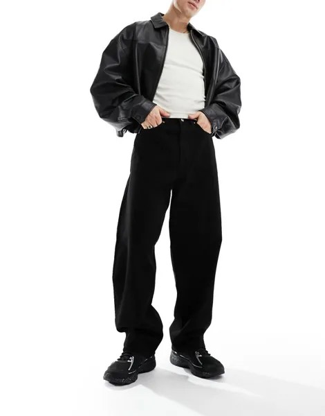 Dr Denim – Kobe – Черные свободные джинсы