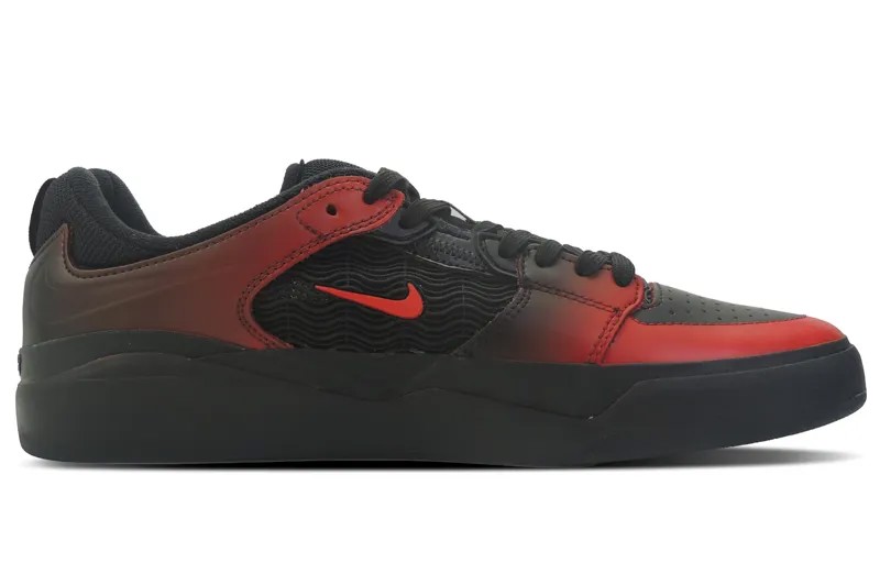 Кроссовки Nike SB Ishod Skateboarding Shoes Unisex Low-top Black/Red, черный/красный
