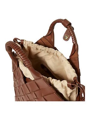 CALAJADE Женская коричневая кожаная сумка с ручкой сверху, 10 дюймов, плетеная сумка на одно плечо