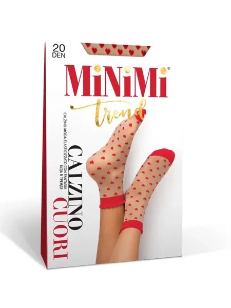 Mini cuori 20 (носки) caramello/rosso