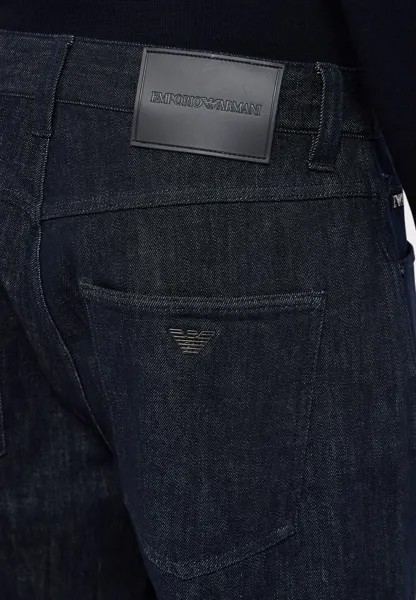 Джинсы свободного кроя Emporio Armani, синие джинсы