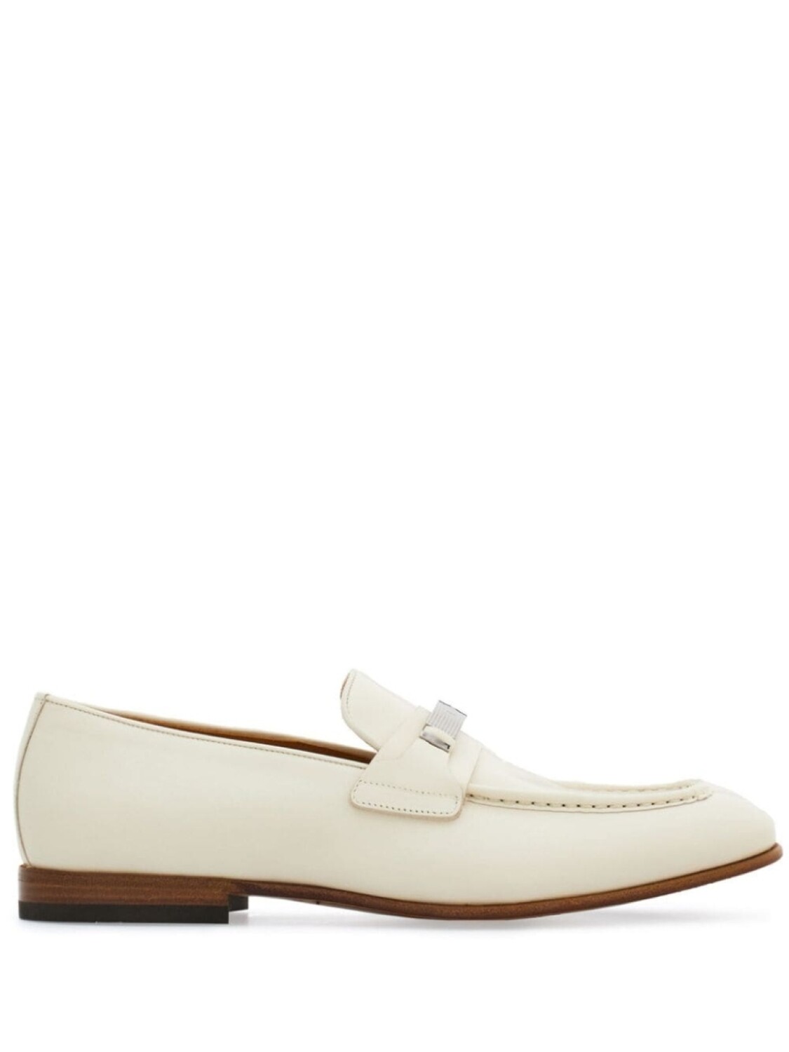 Ferragamo лоферы с логотипом, белый