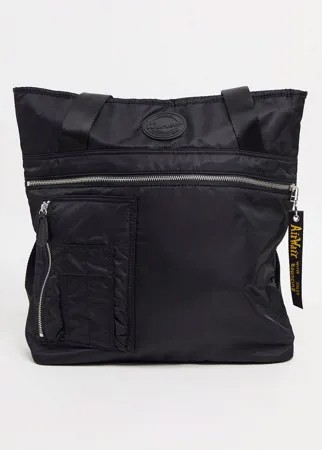 Черная нейлоновая сумка-тоут Dr.Martens Luxe AB086001-Черный