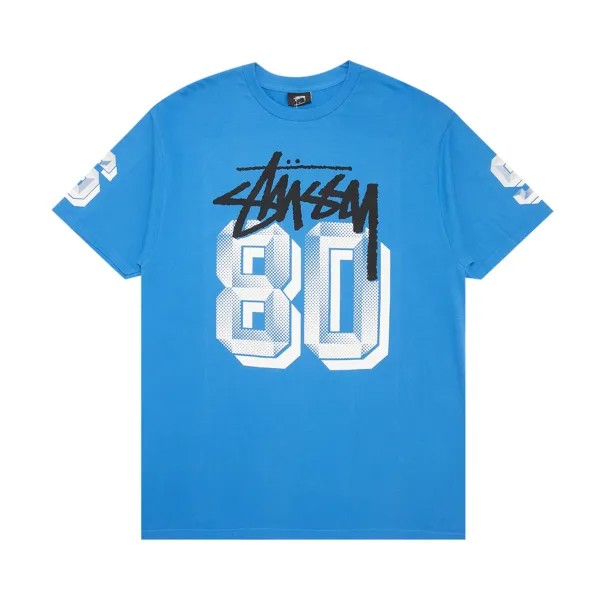 Футболка Stussy Stock Dot 80, Marina Blue