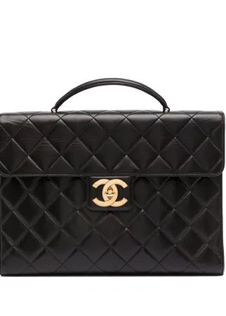 Chanel Pre-Owned стеганый портфель 1995-го года с логотипом CC