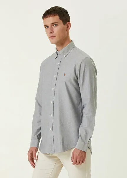 Антрацитовая рубашка Polo Ralph Lauren