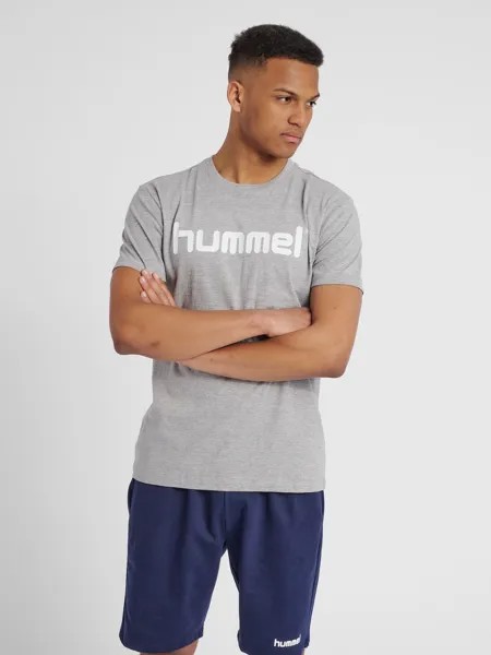 Футболка Hummel Sport Kurzarm Rundhals aus Baumwolle HMLGO, серый