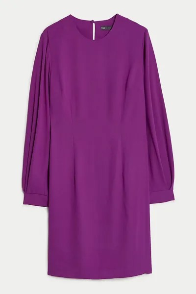 Приталенное платье Marks & Spencer, фиолетовый