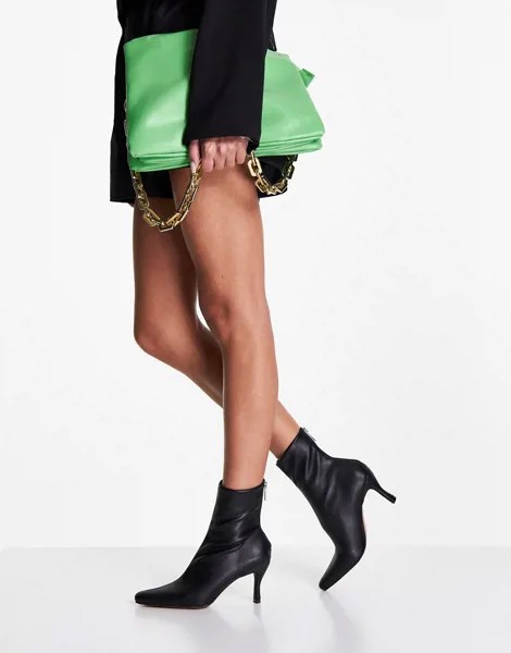 Эластичные ботильоны черного цвета ASOS DESIGN Ray-Черный