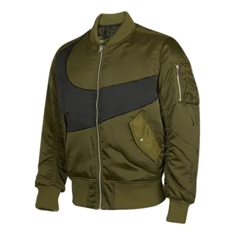 Куртка Nike Therma-FIT Synthetic Phil Reversible Bomber Jacket Asia Sizing 'Rough Green', зеленый