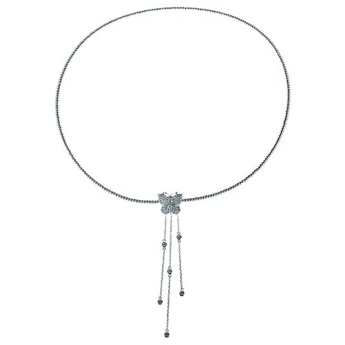 Колье из серебра 925 пробы с фианитами MT1608-N52M465Y2_KL_001_WG ELEMENT47, длина 40 см.