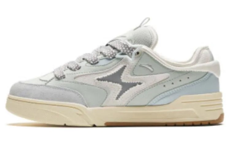 Кроссовки ANTA Skateboarding Shoes Women's Low-top Dusty Green, зеленый