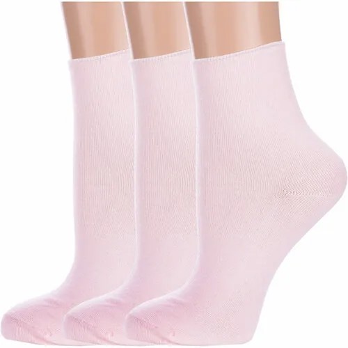 Носки ХОХ, 3 пары, размер 23, розовый