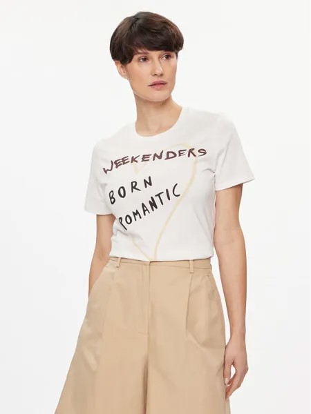 Футболка стандартного кроя Weekend Max Mara, белый