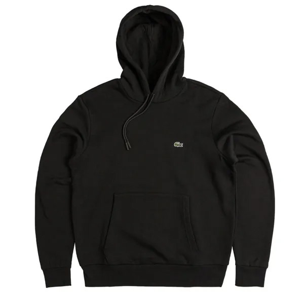 Толстовка Organic Cotton Hoodie Lacoste, черный