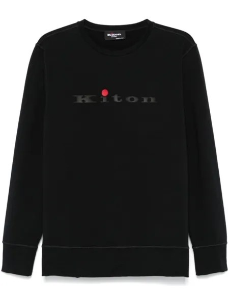 Kiton толстовка с логотипом, черный